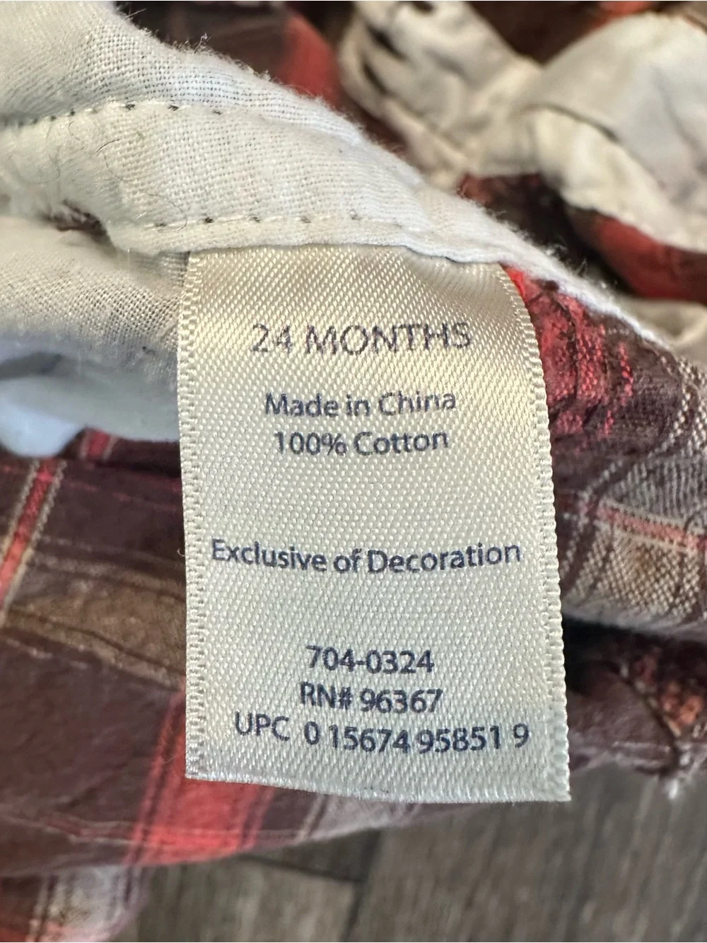 Baby Boy Oshkosh 24 Month Vestbak Orange & Brown Plaid Overalls Vintage
